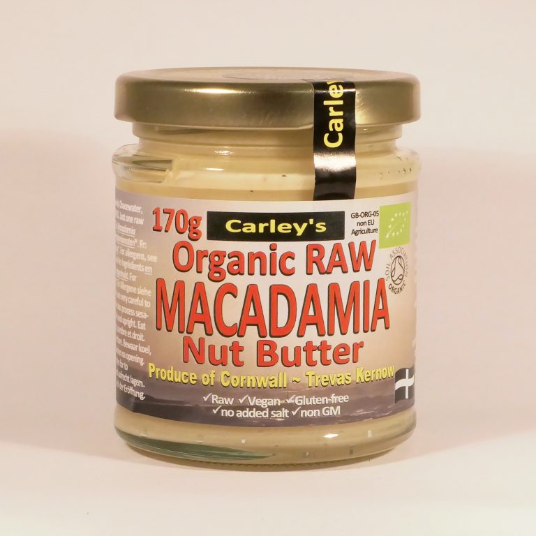 Organic Raw Macadamia Nut Butter Carley's Organic