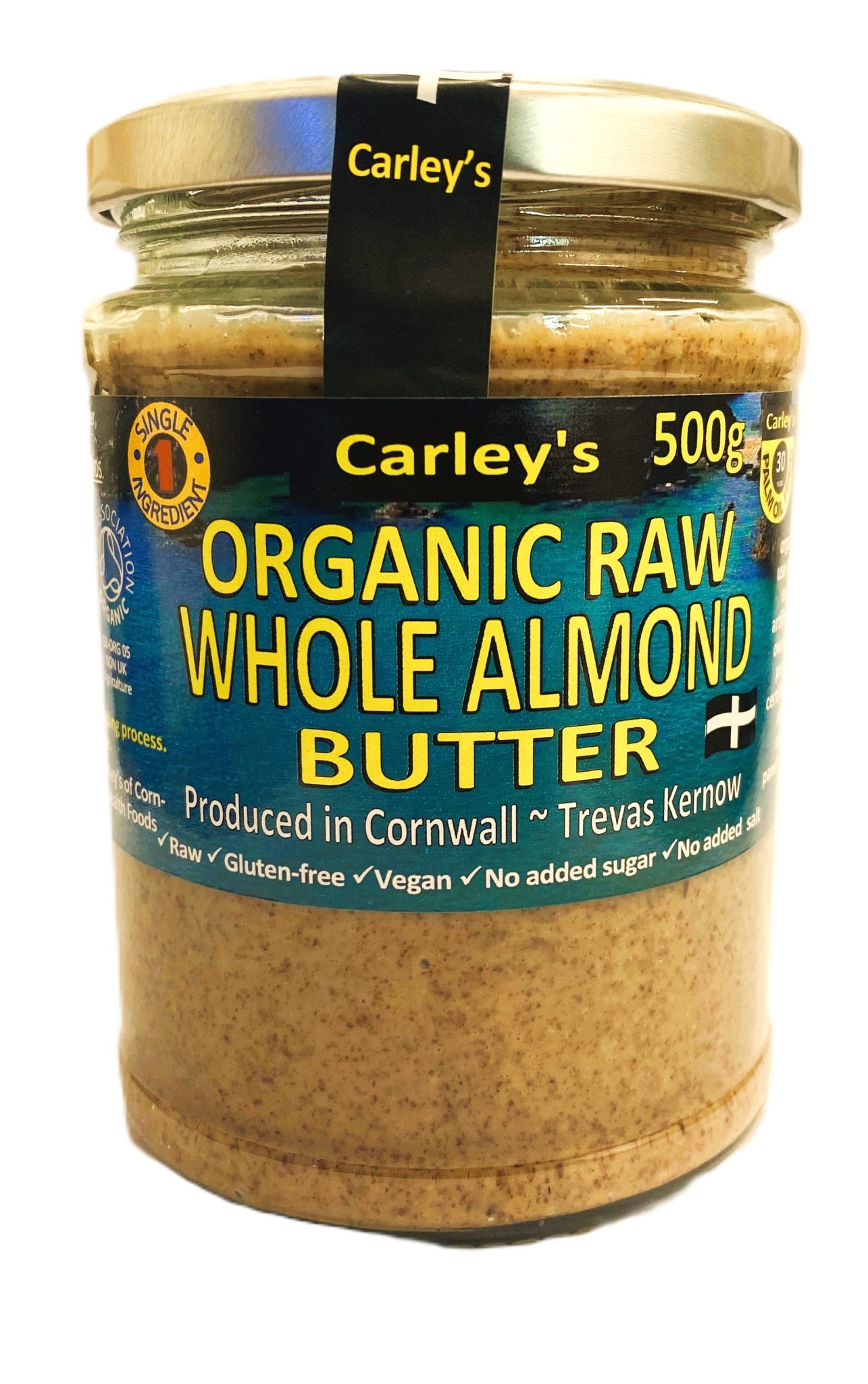 CASE Organic 500g Raw Almond Butter (Economy) Carley's Organic